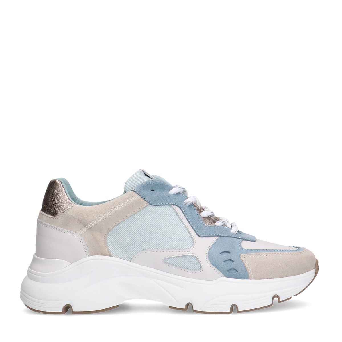 Blauwe denim sneakers