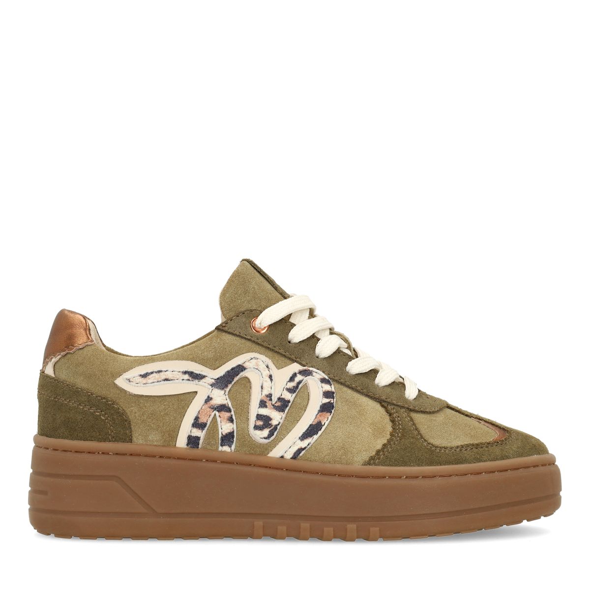 Groene suède sneakers