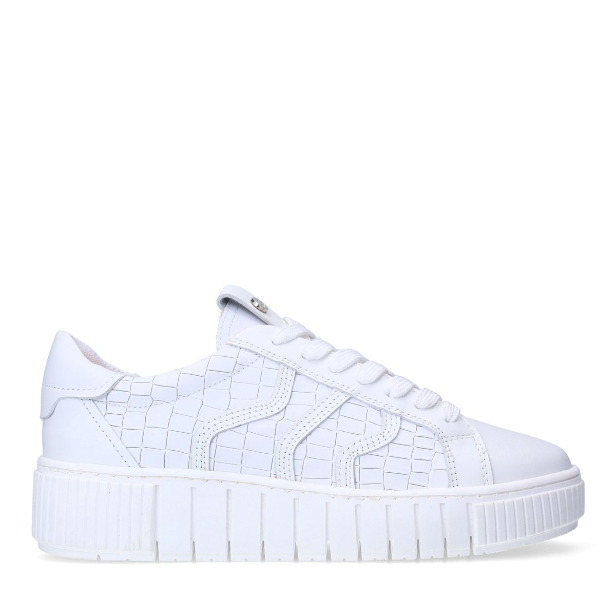 Witte leren sneakers