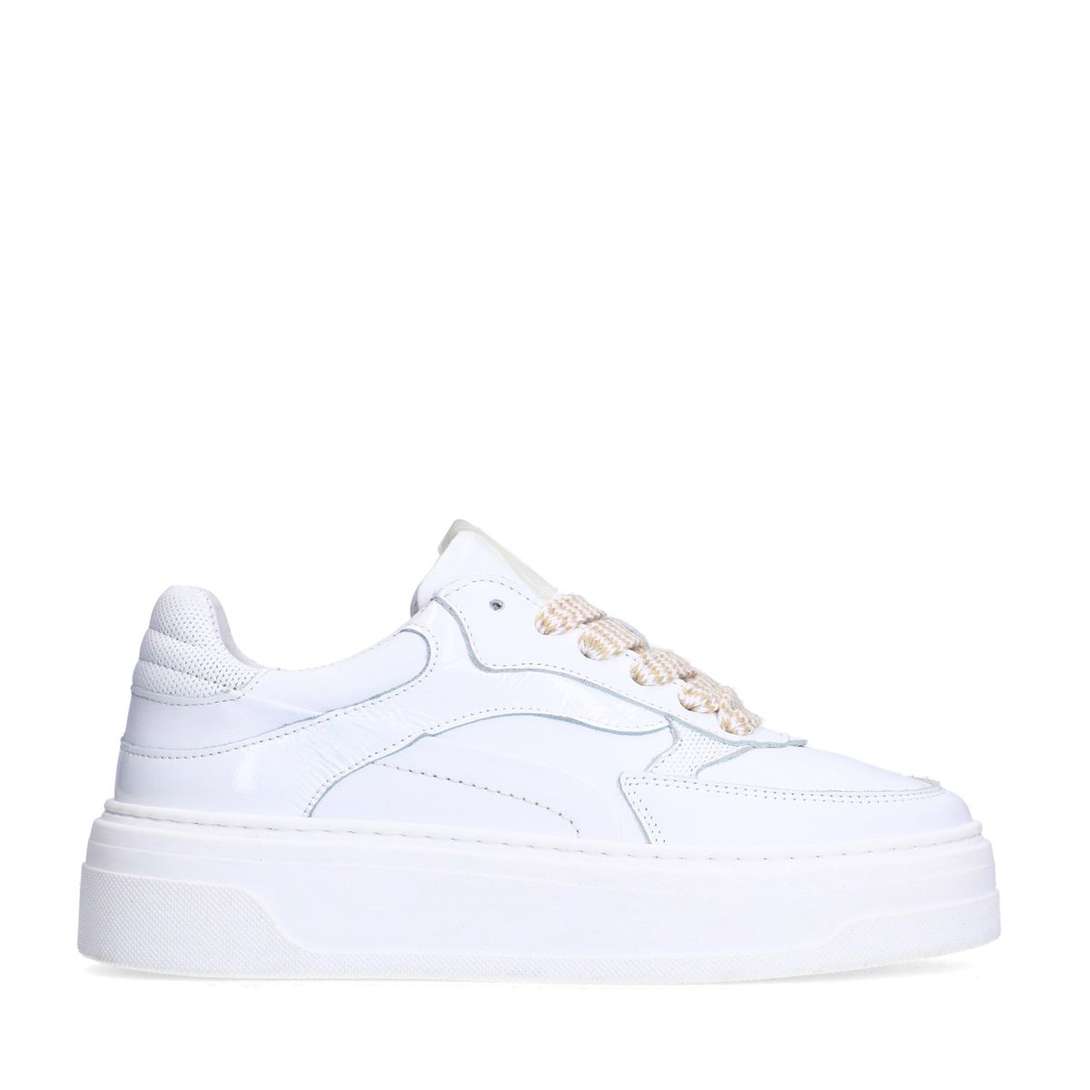 Witte leren sneakers