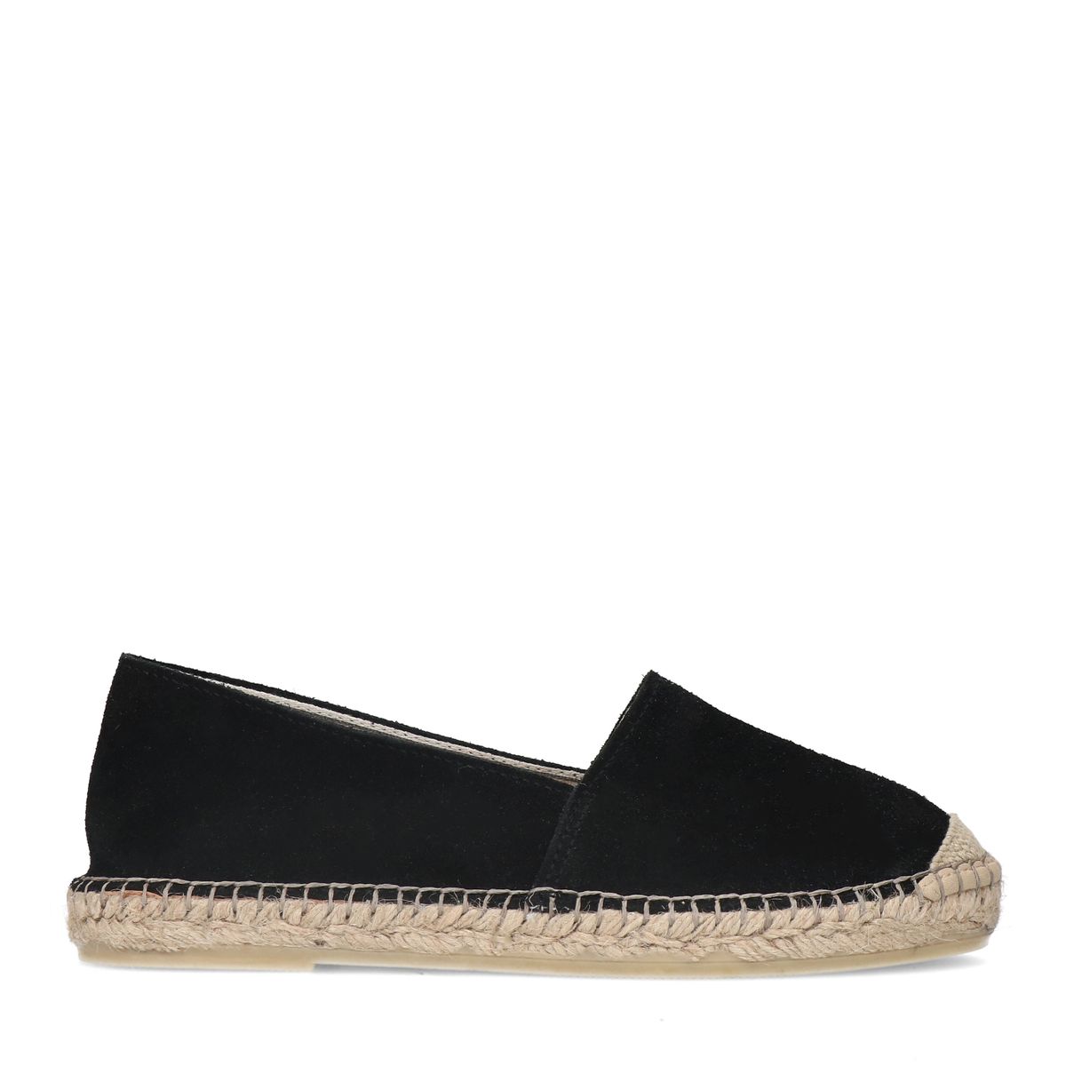 Zwarte suède espadrilles