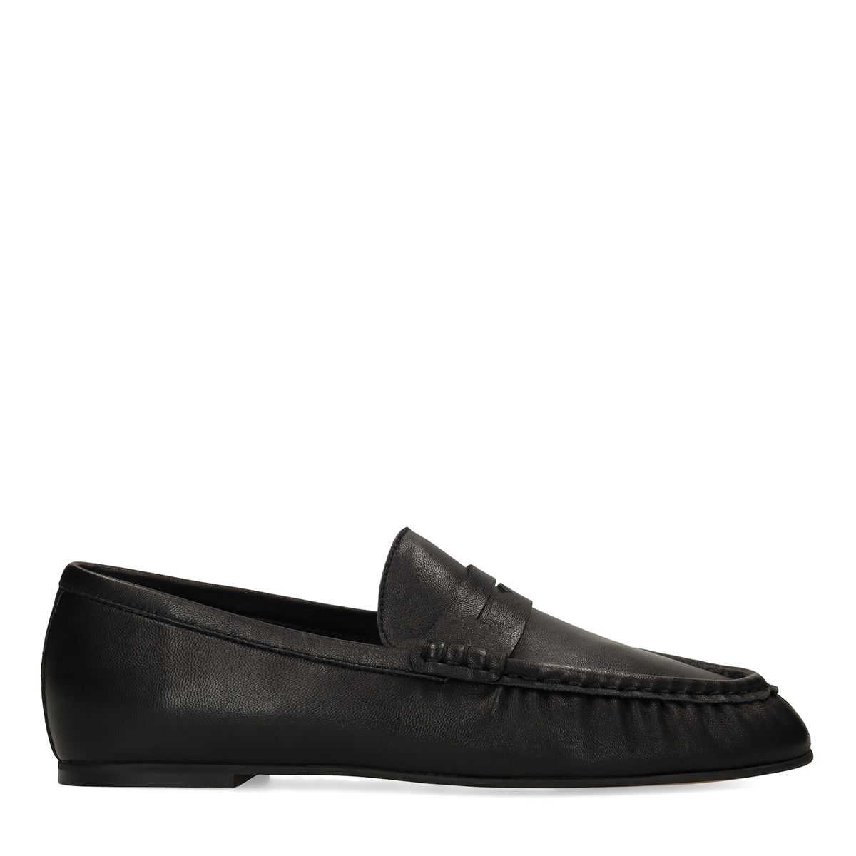 Zwarte leren loafers