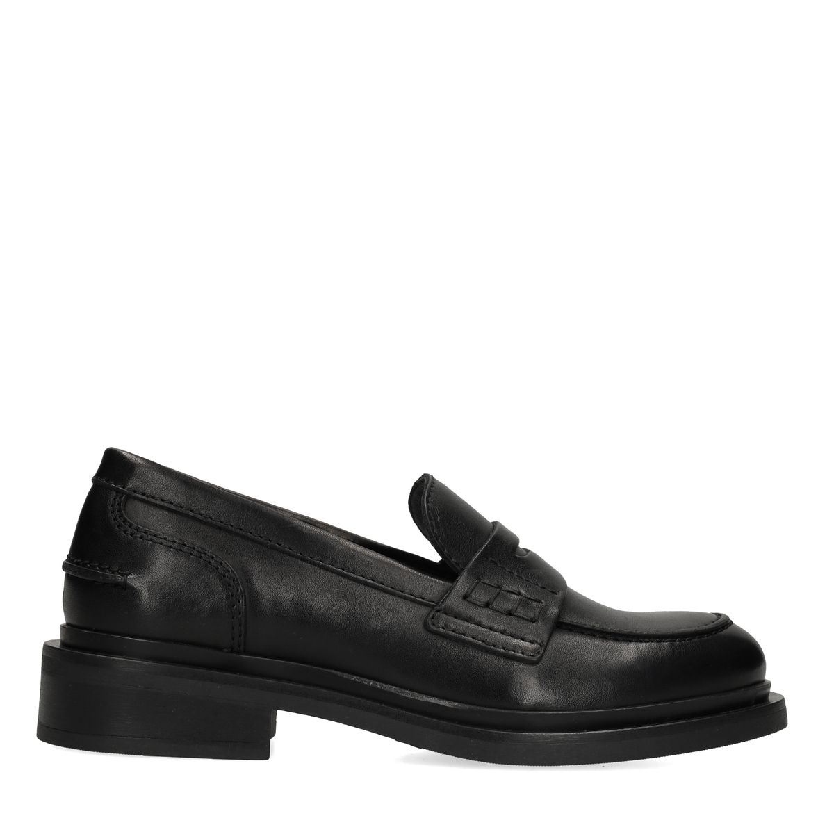 Zwarte leren loafers