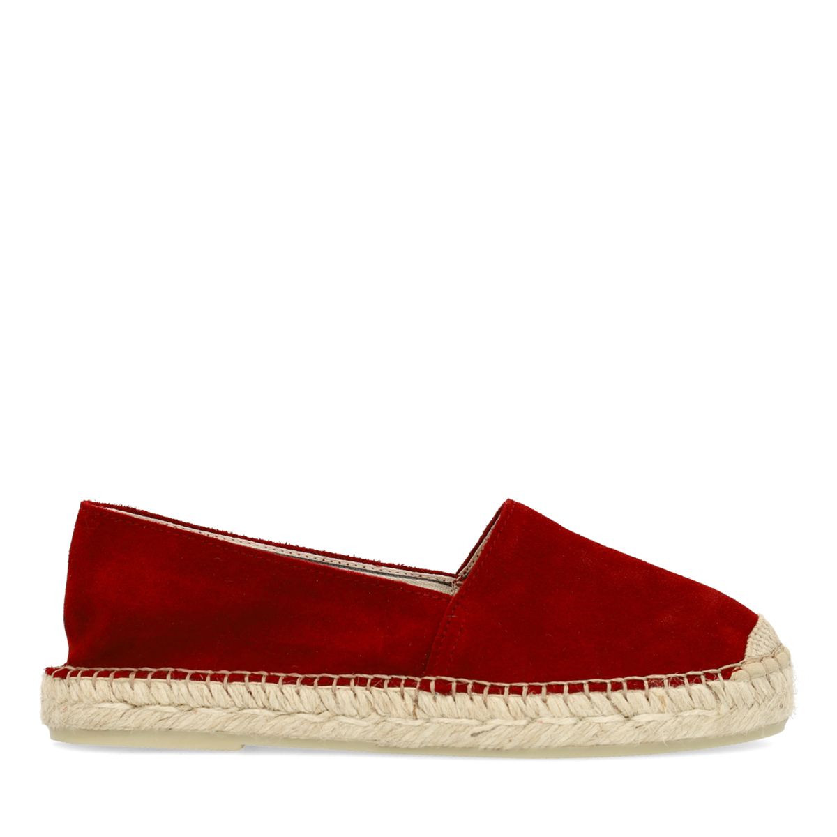 Bordeaux rode suède espadrilles