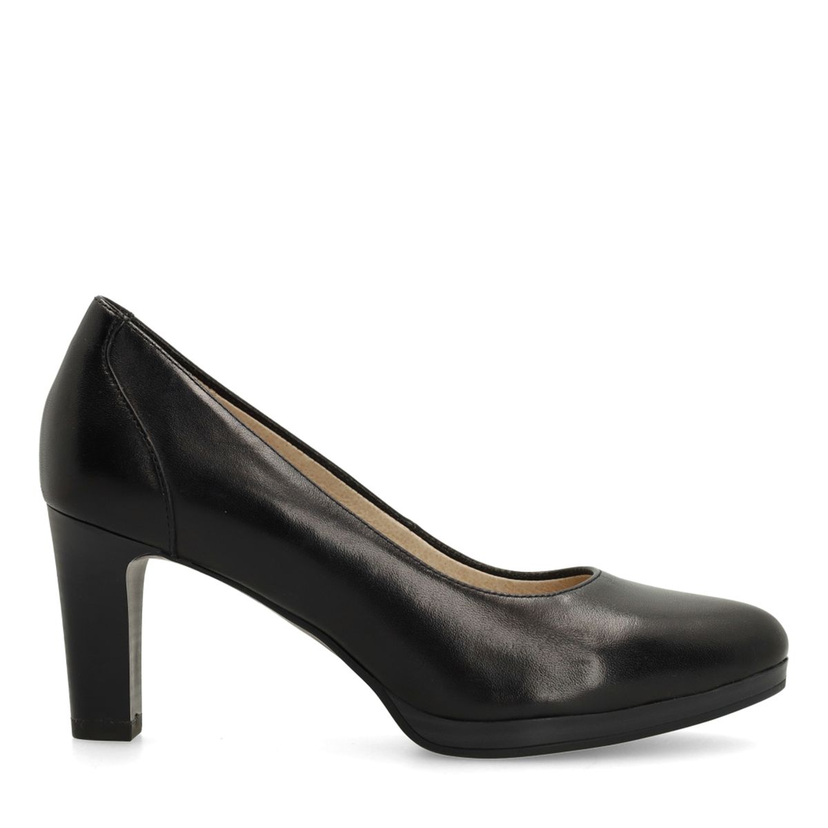 Zwarte leren pumps