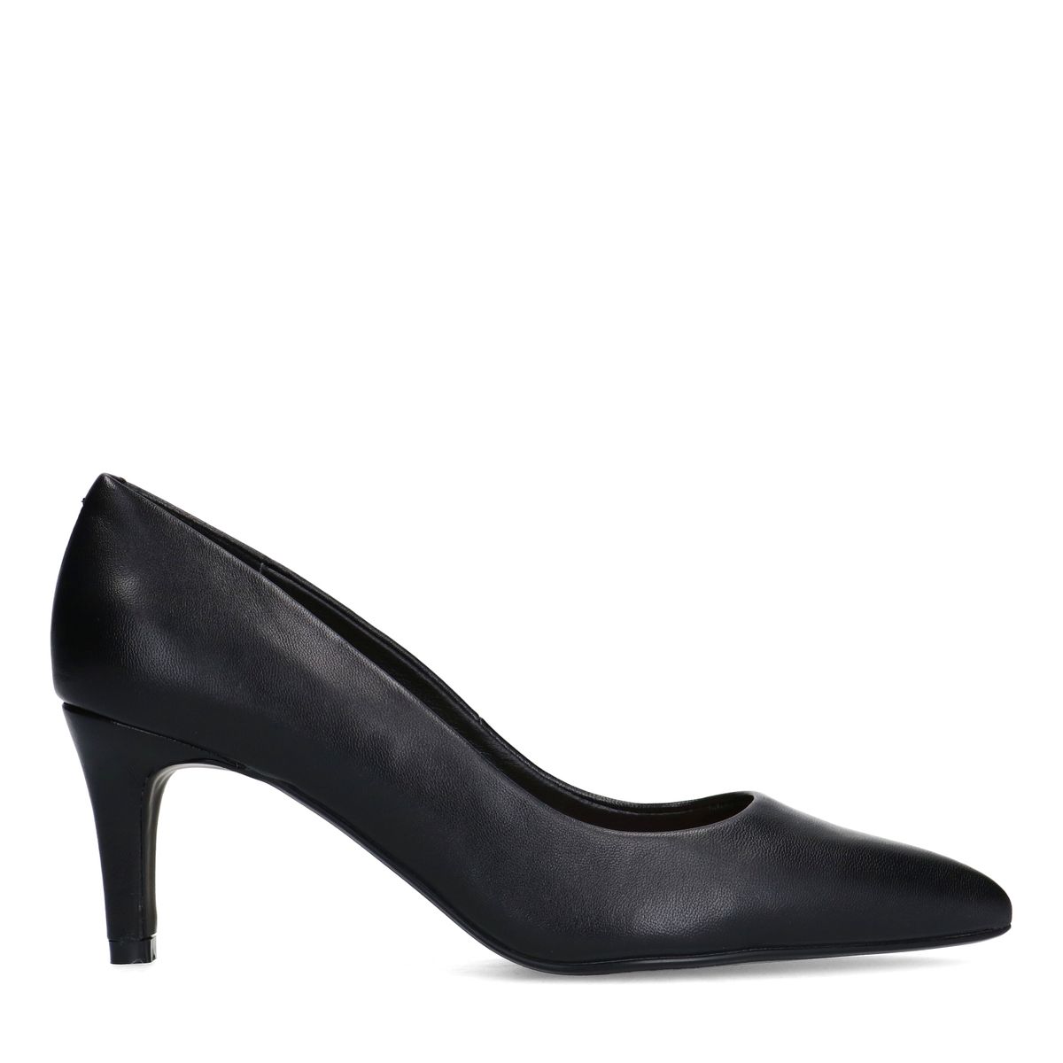 Zwarte leren pumps