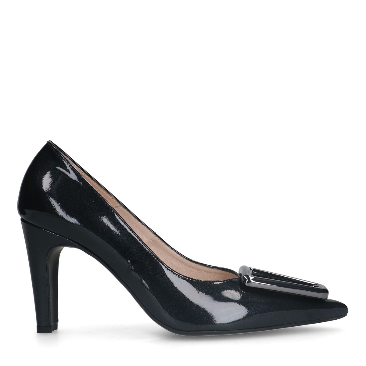 Zwarte lakleren pumps