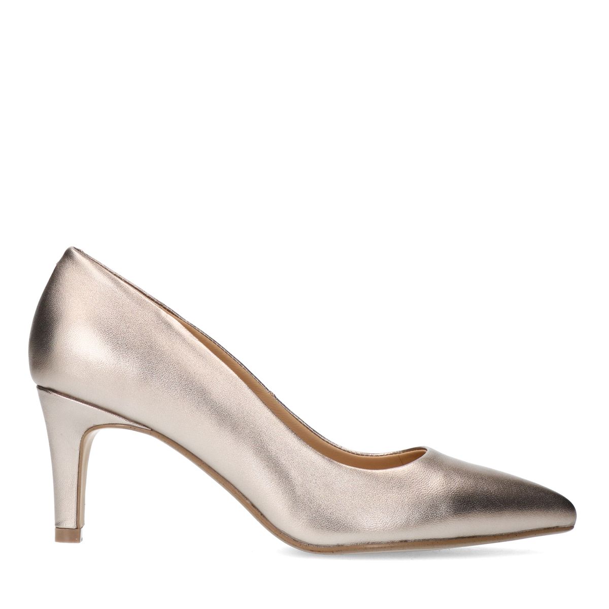 Bronzen leren pumps