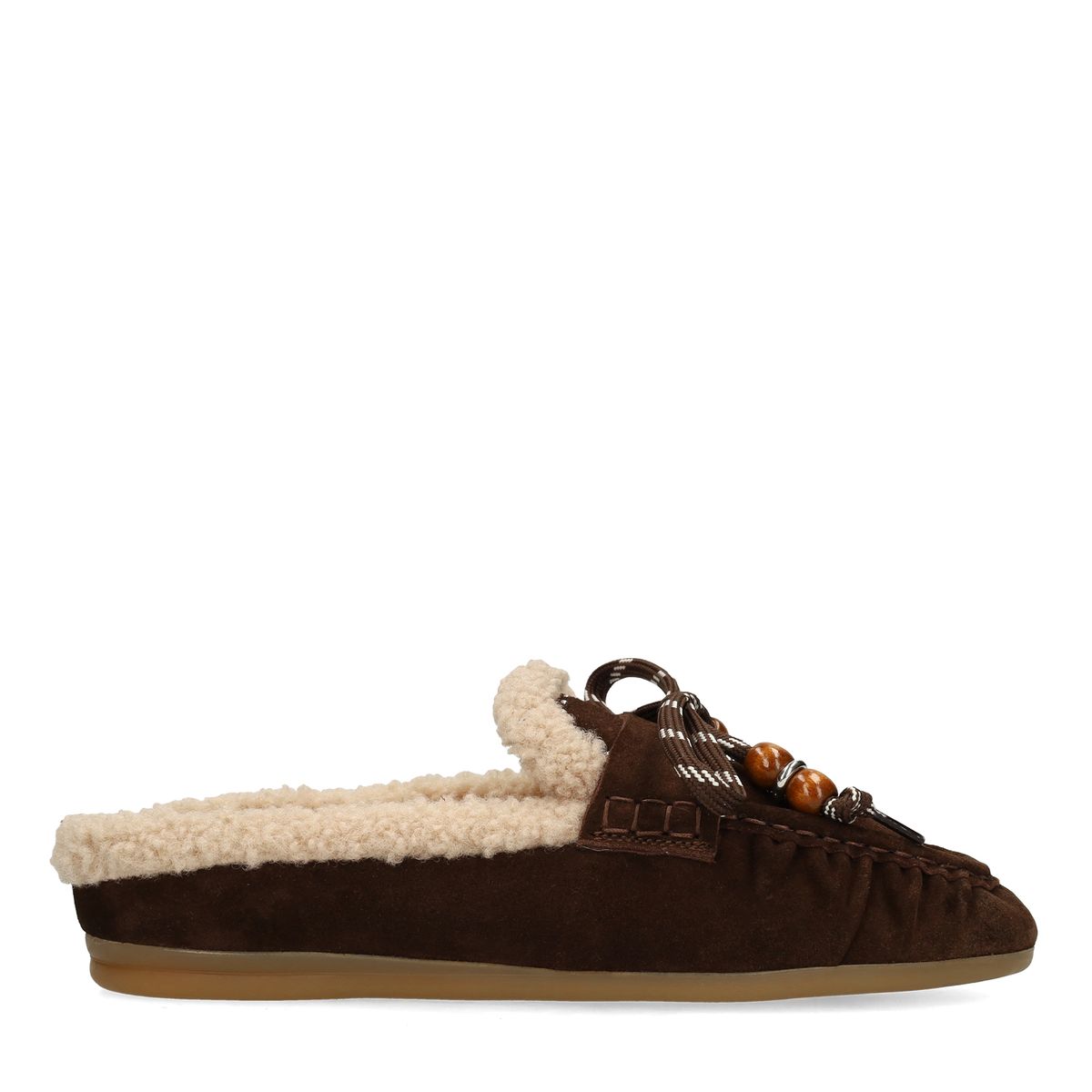 Manfield Dunkelbraune Bootsschuhe Aus Veloursleder