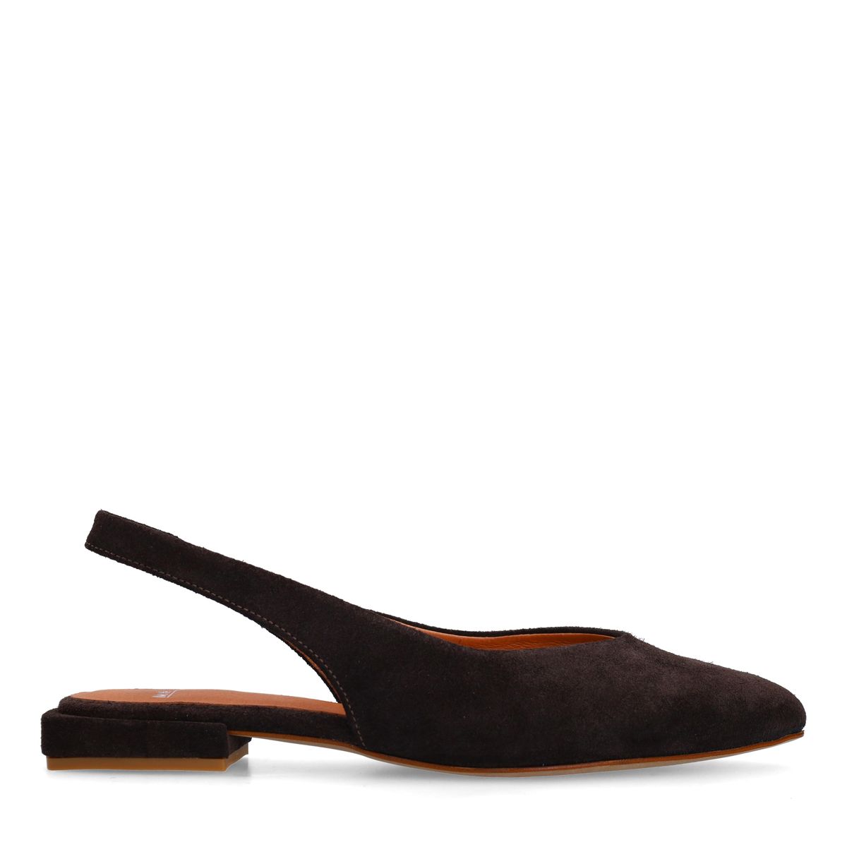 Bruine suède slingbacks