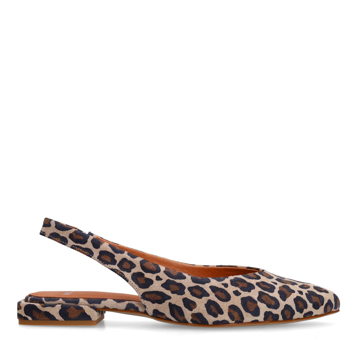 Leopard suède slingbacks