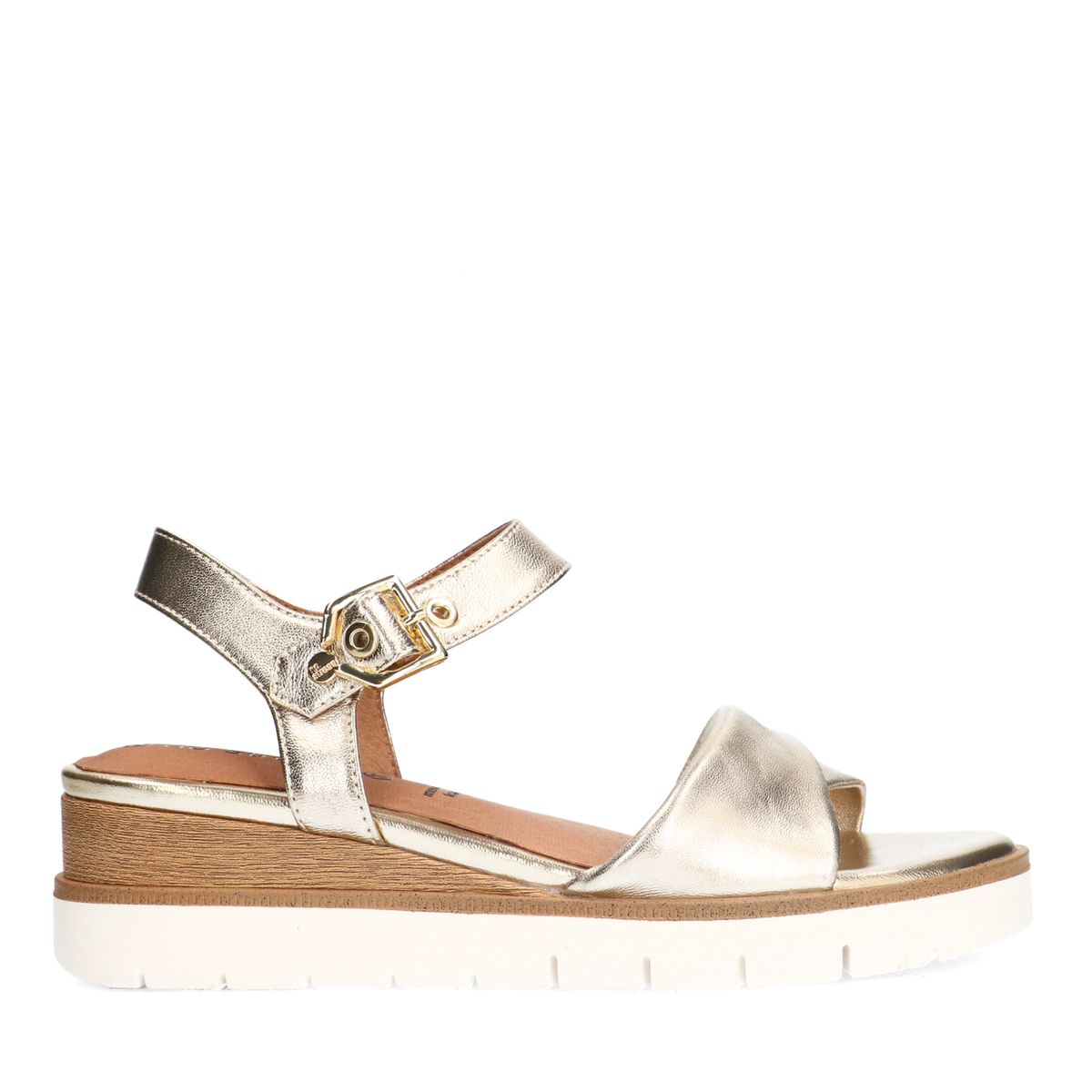 Gouden leren sandalen