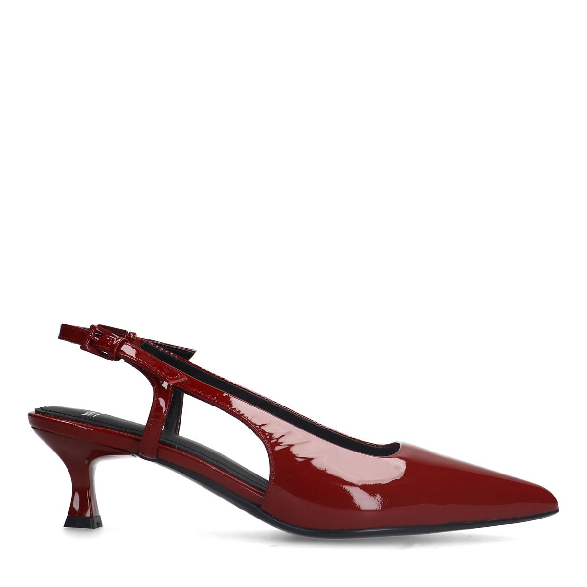 Rode lakleren slingbacks