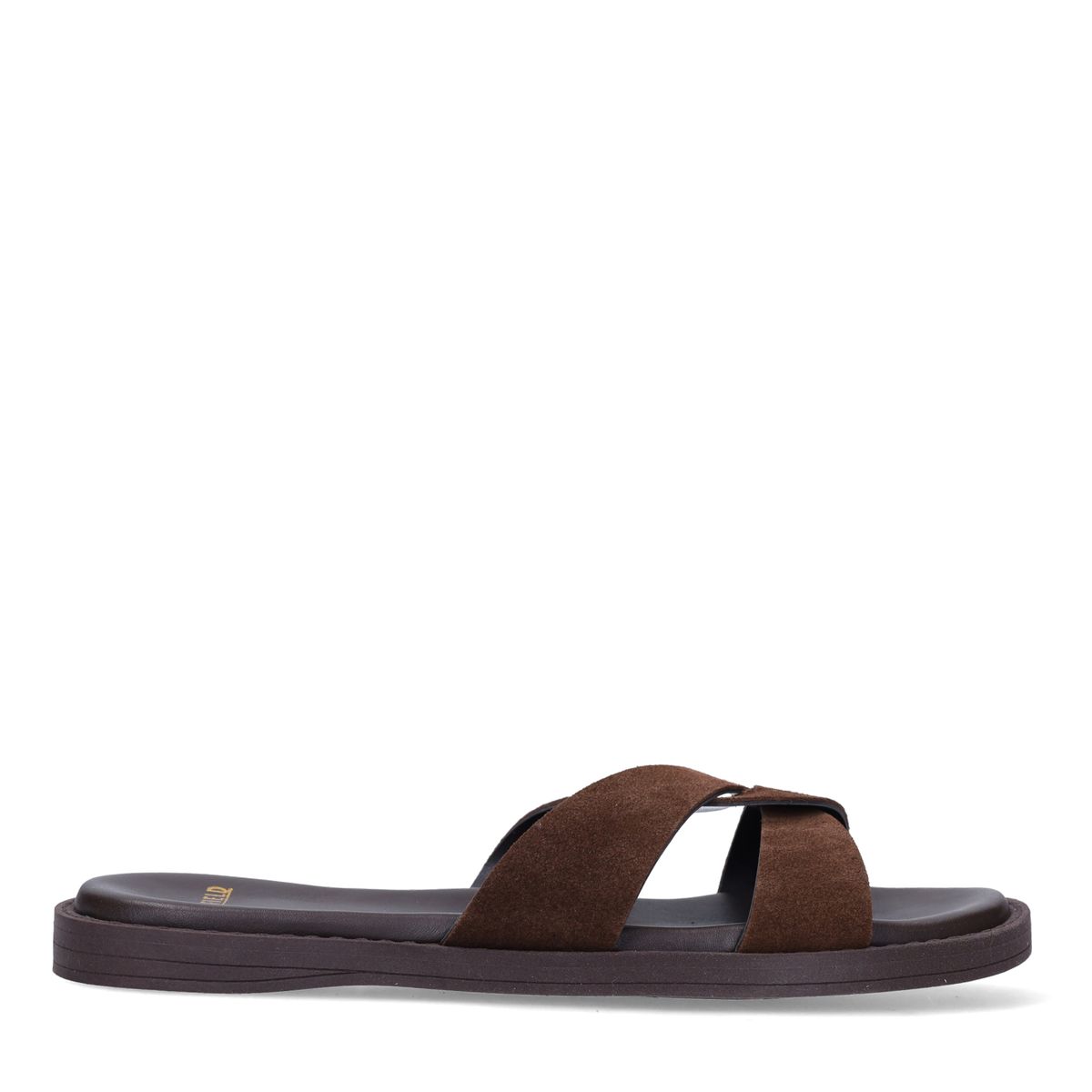 Bruine suède slippers
