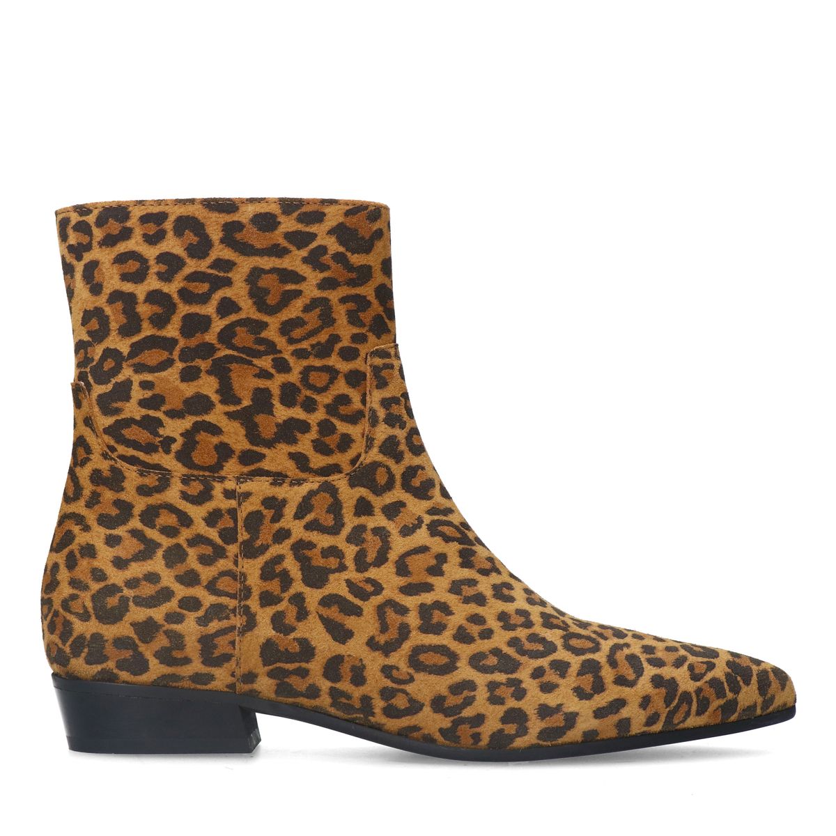 Leopard suède chelsea boots
