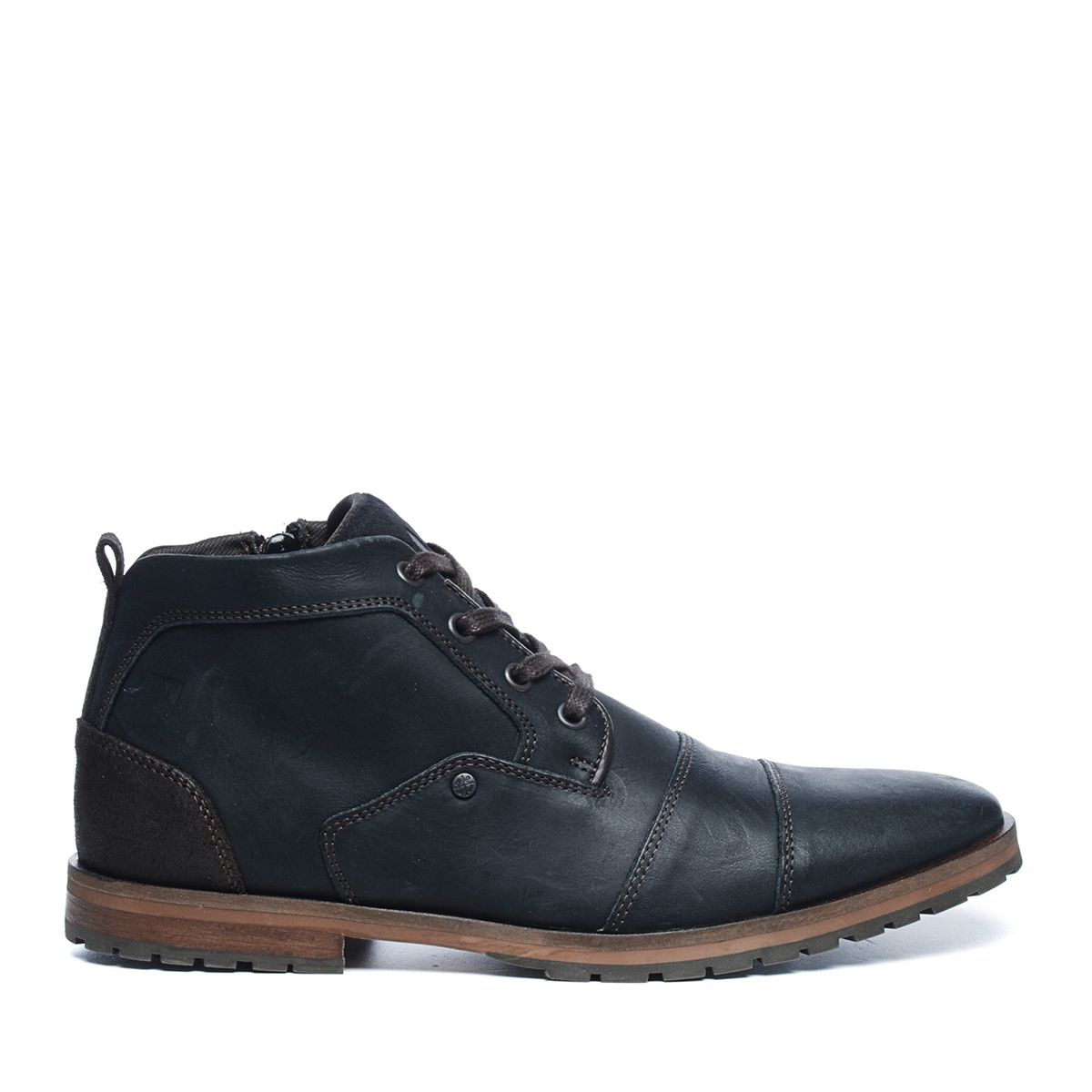 Schwarze Schnürschuhe mit hohem Schaft