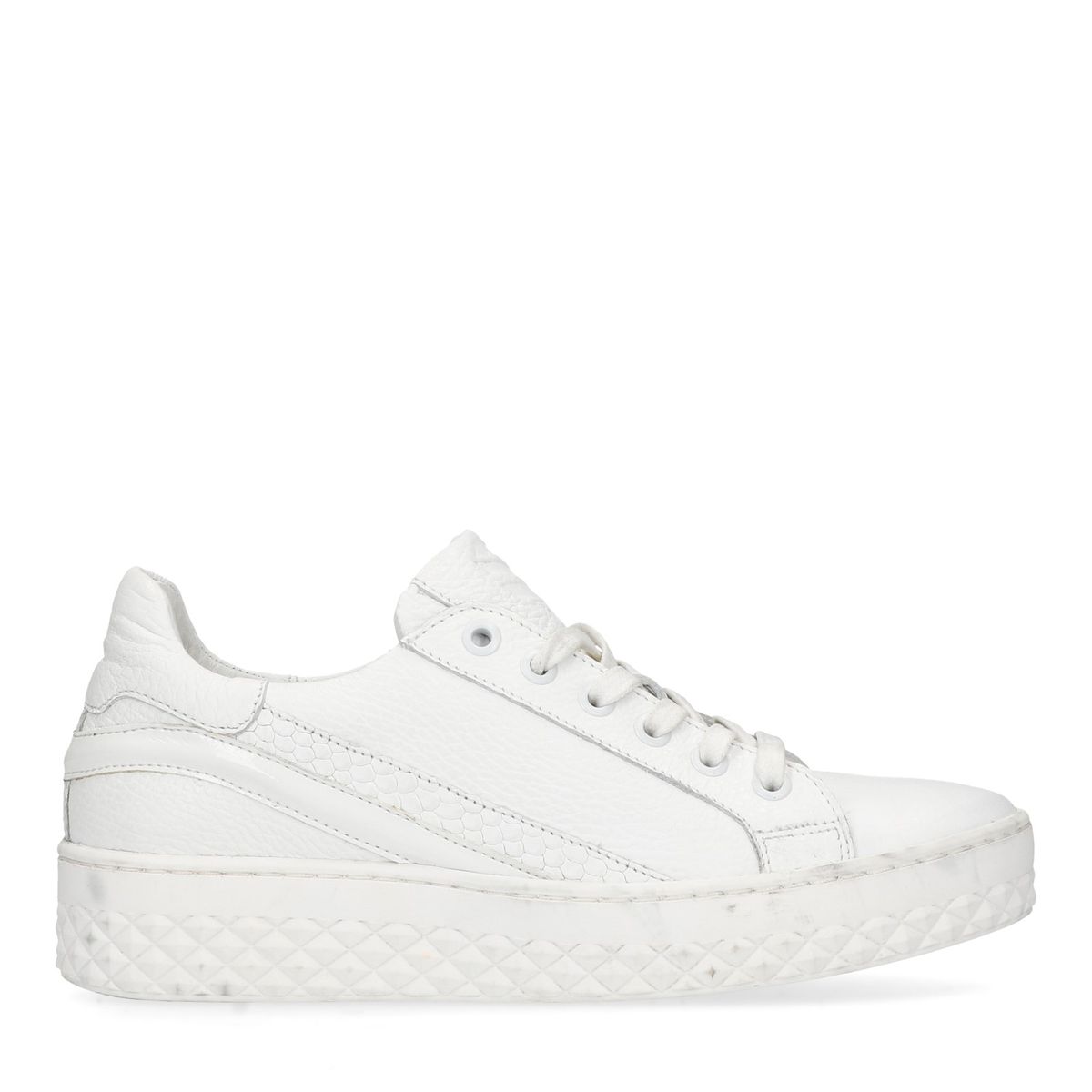 Weiße Plateausneaker