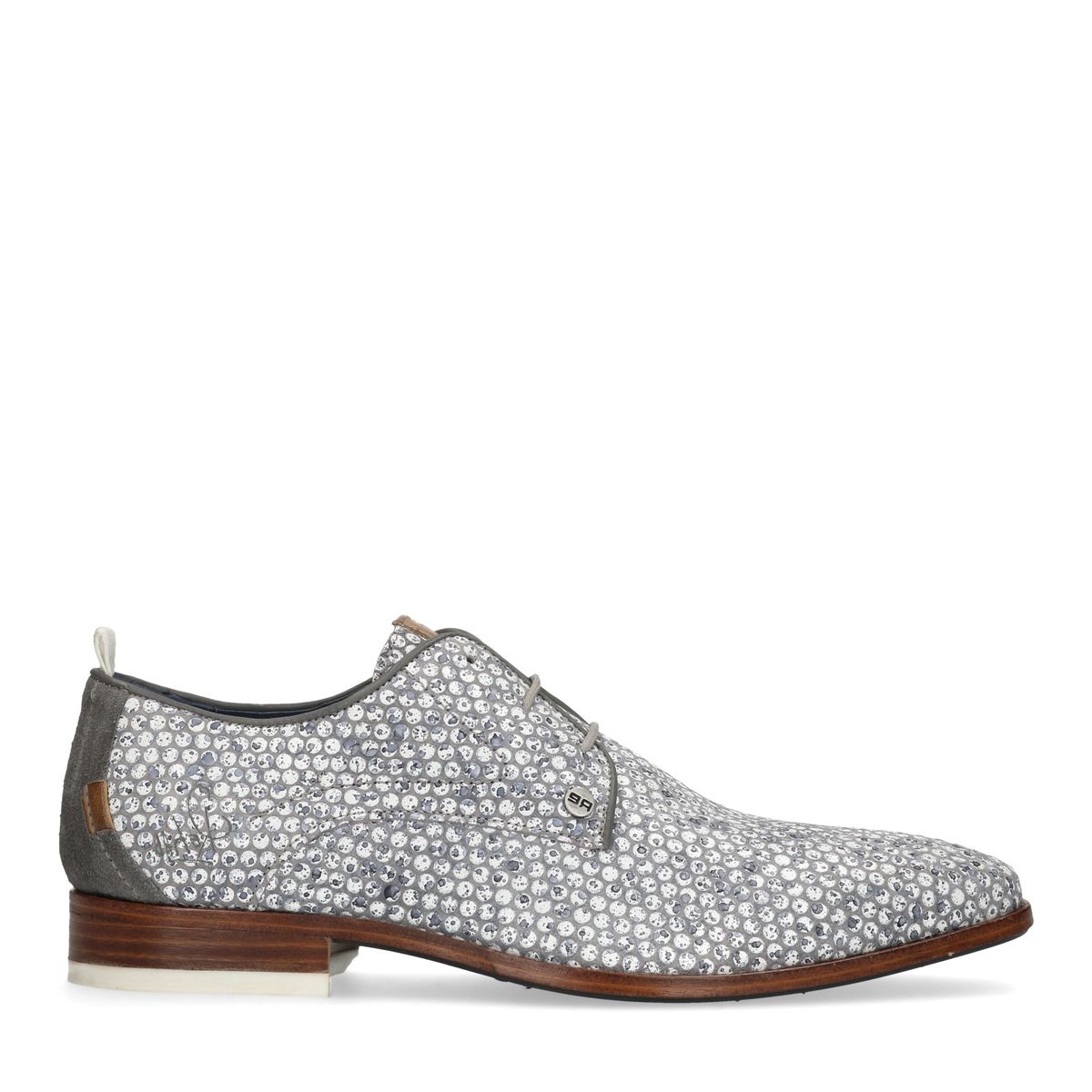 REHAB Greg Dots graue Schnürschuhe