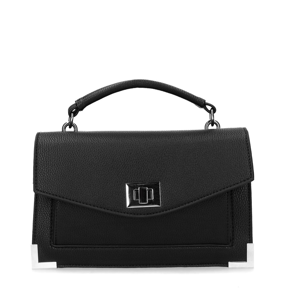 Schwarze Schultertasche