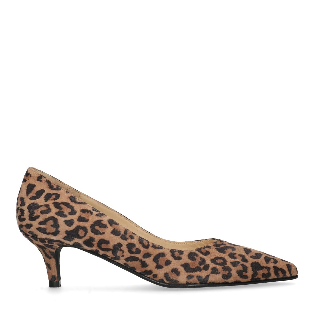 Pumps mit Kitten Heel und Leopardenmuster