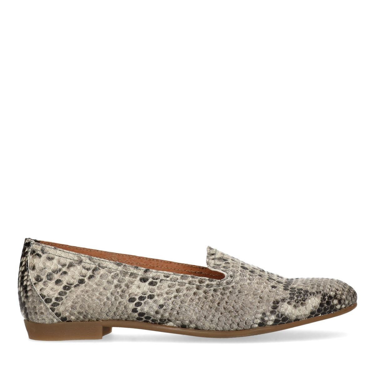 Schlangenmuster-Loafer