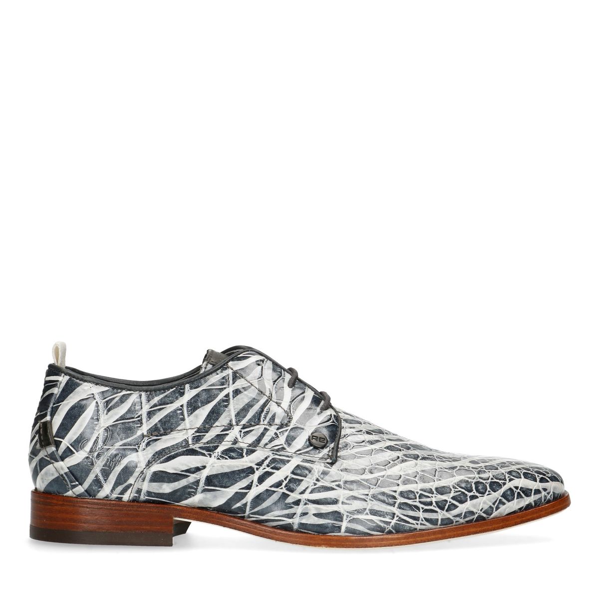 REHAB Greg Croco Zebra Schnürschuhe