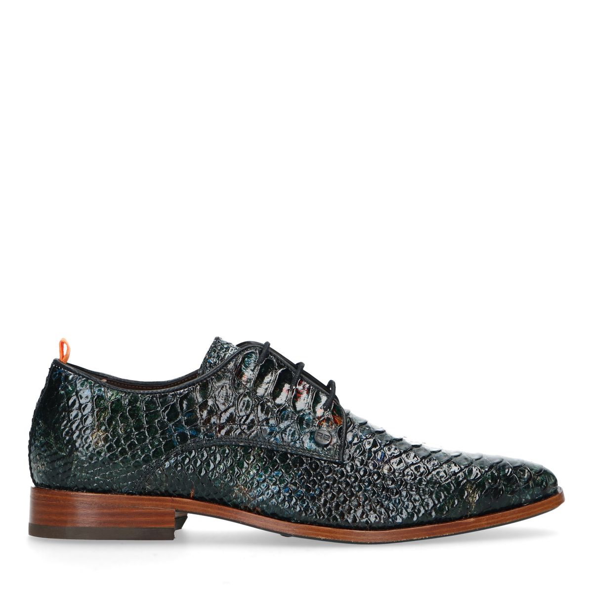 REHAB Greg Snake grüne Schnürschuhe
