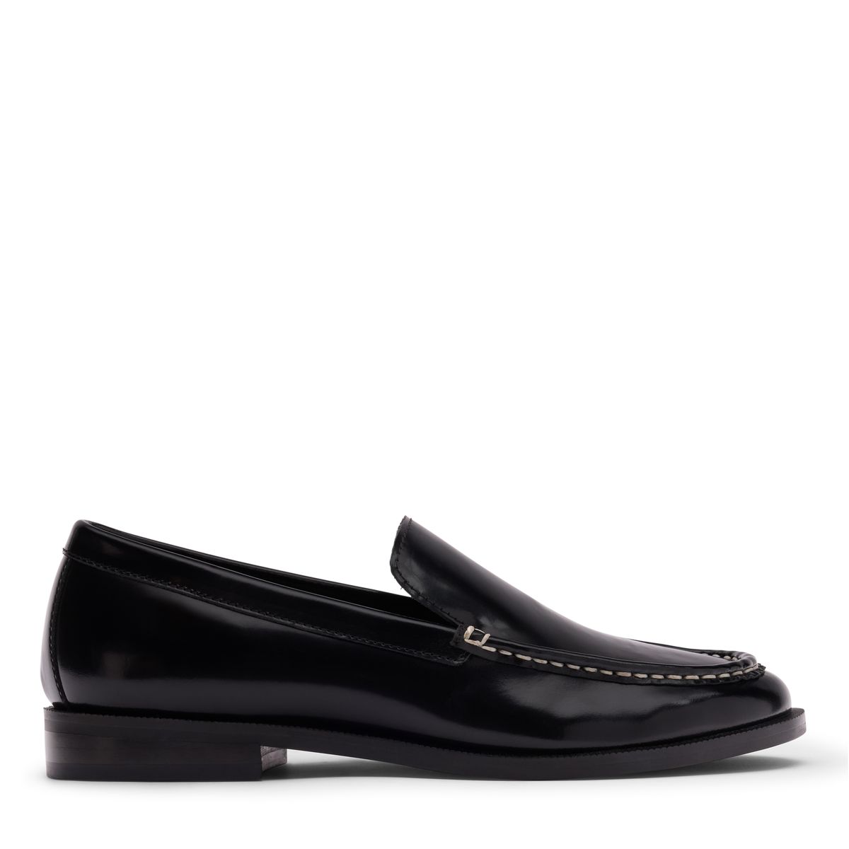 Schwarze Loafer aus Lackleder