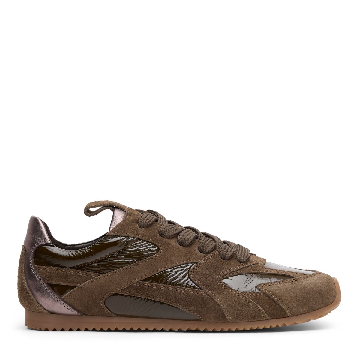 Groene suède sneakers
