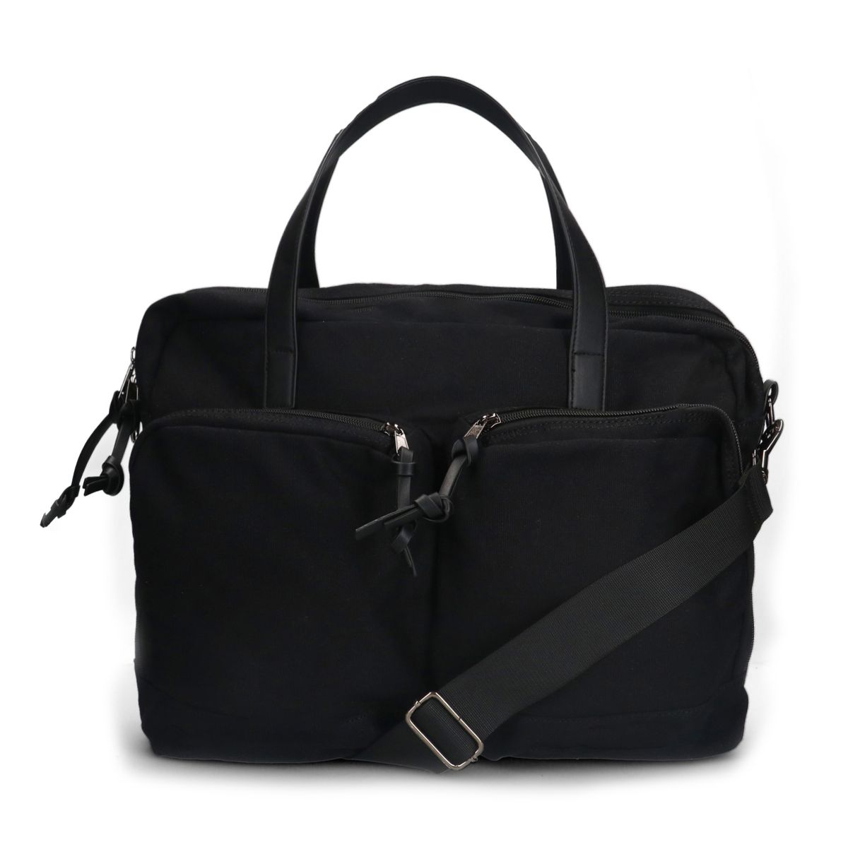 Zwarte textiele laptoptas 17.5 inch