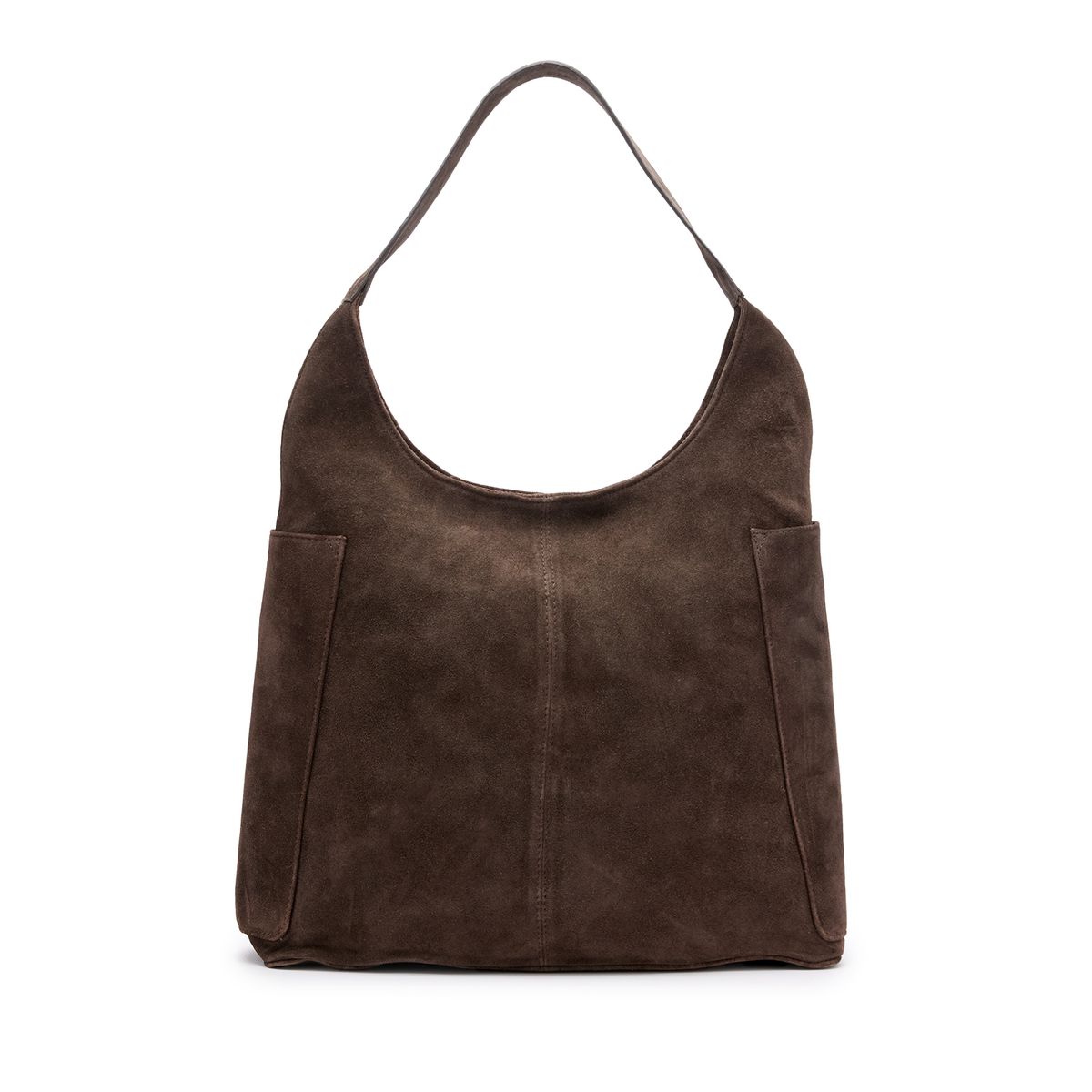 Bruine suède shopper
