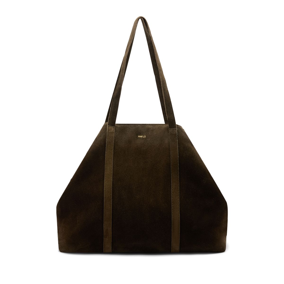 Groene suède shopper