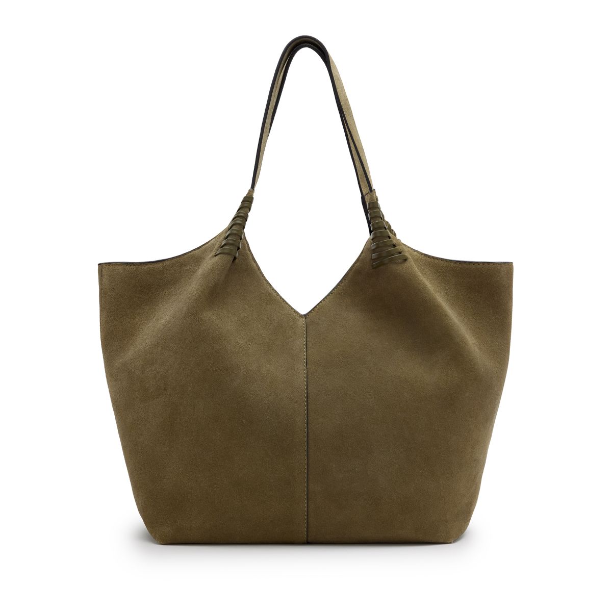 Groene suède shopper