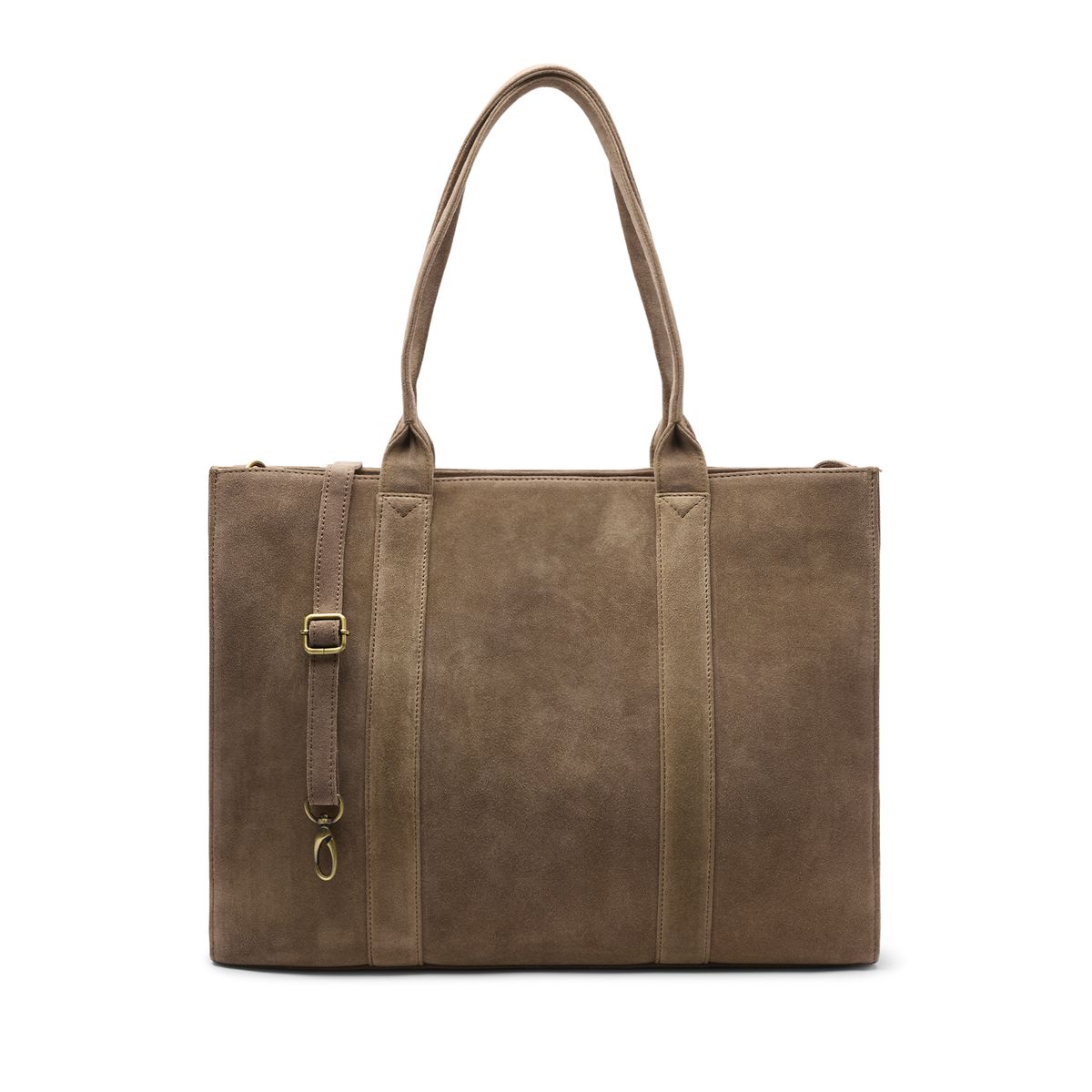 Taupe suède shopper
