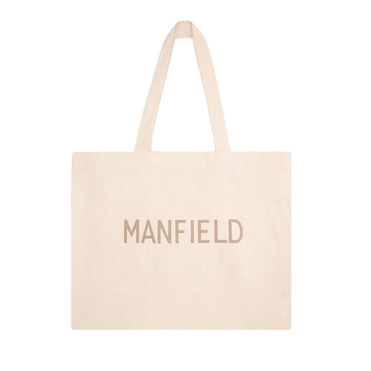 Beige stoffen shopper