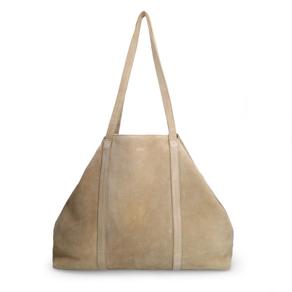 Beige suède shopper