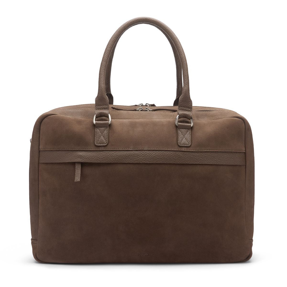Taupe nubuck laptoptas
