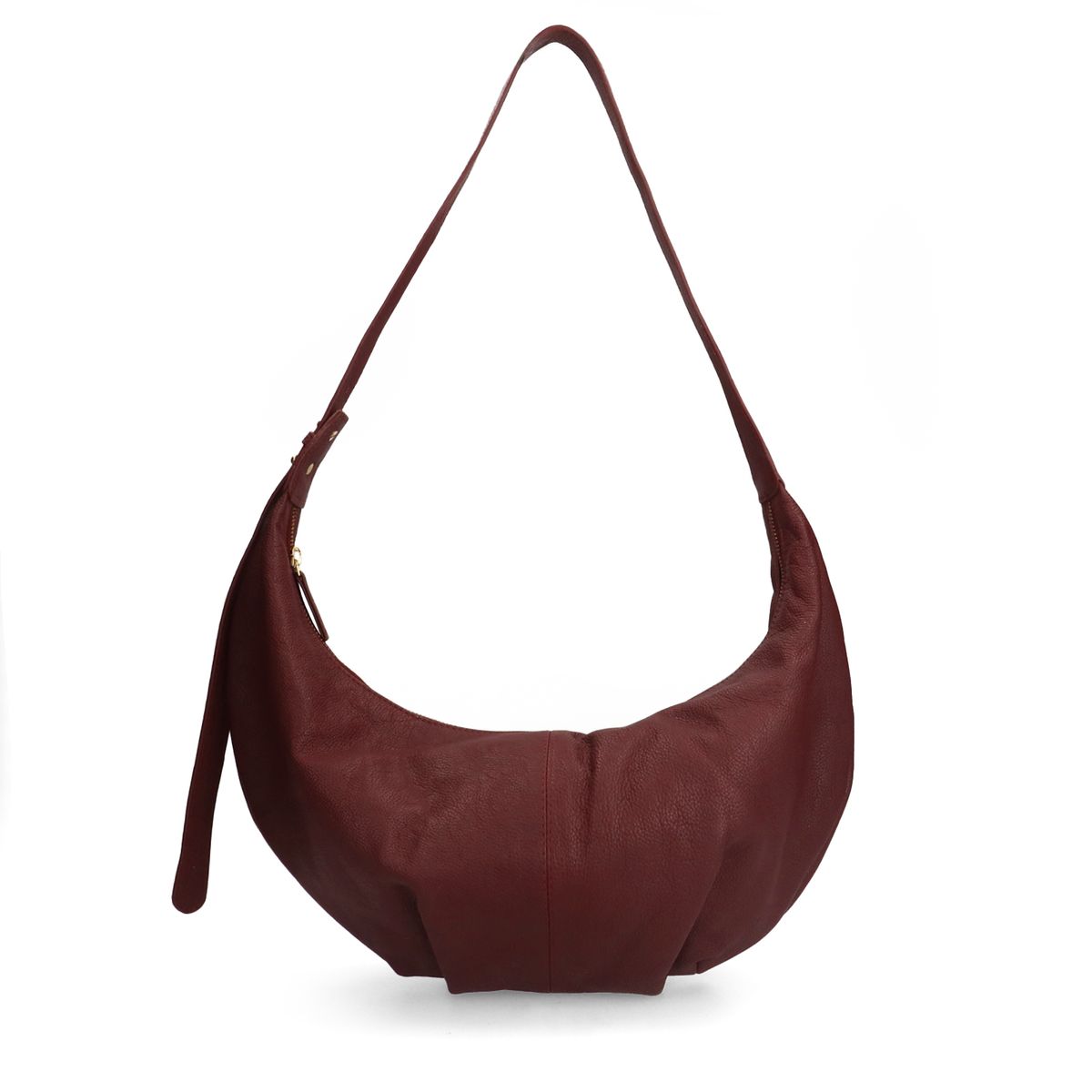 Burgundy leren schoudertas