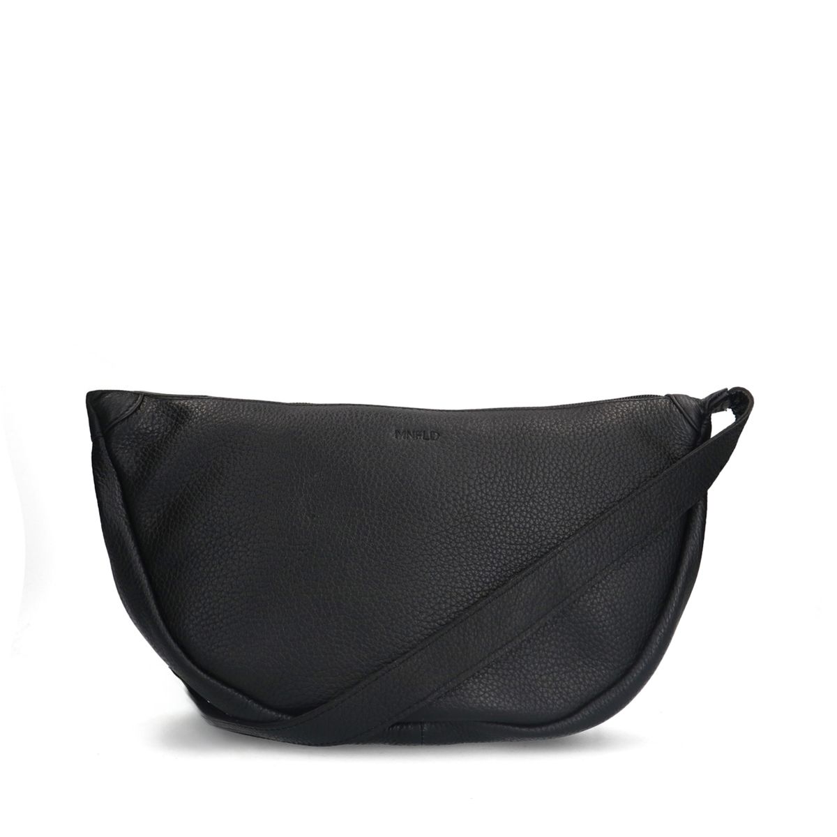 Zwarte leren bum bag