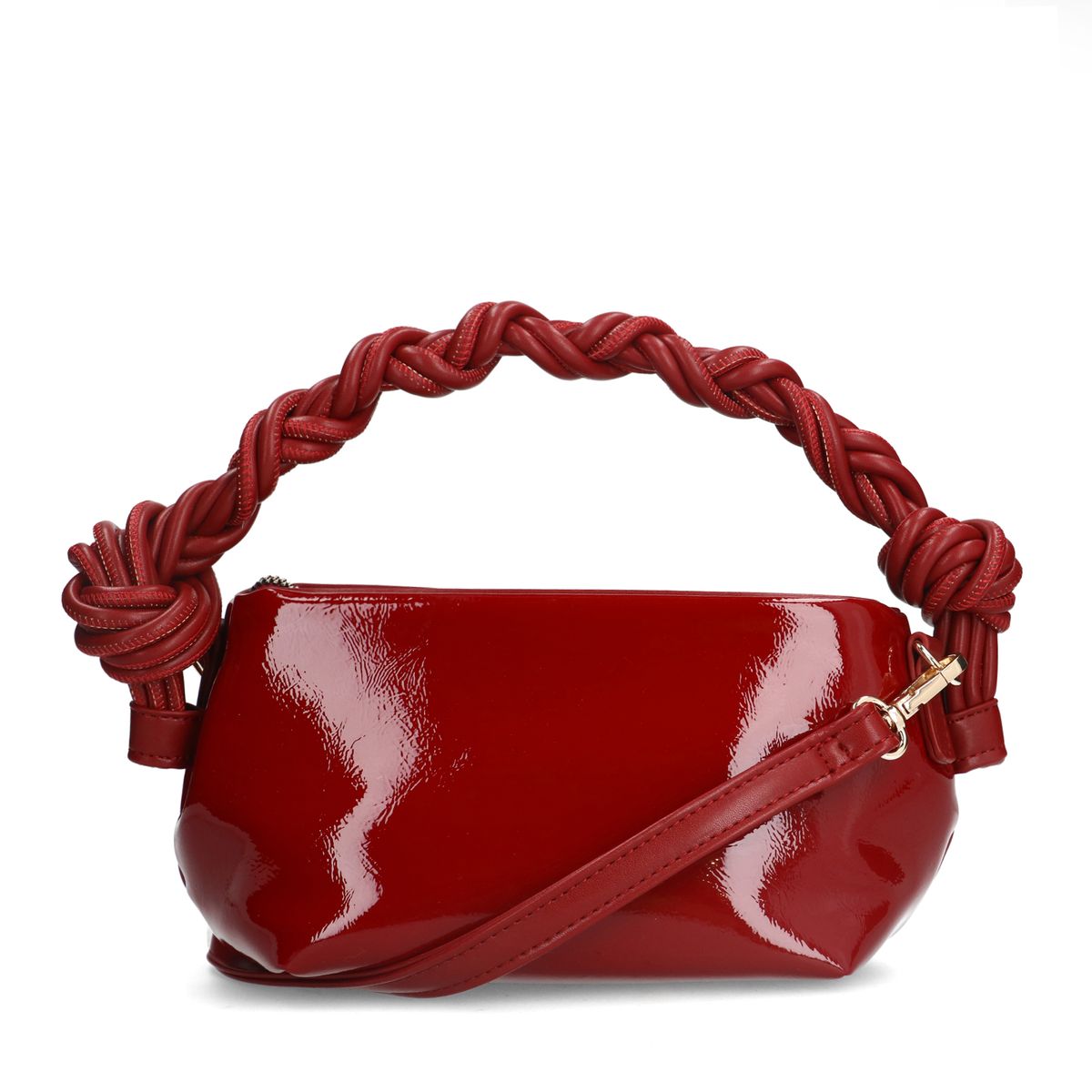 Bordeaux rode lak handtas