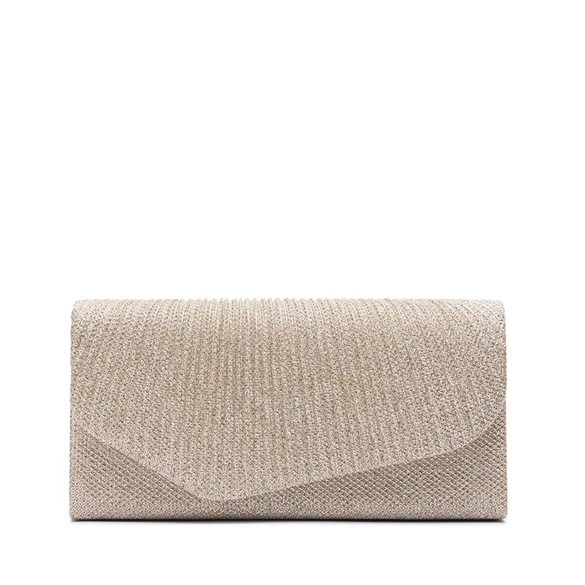 Zilveren glitter clutch