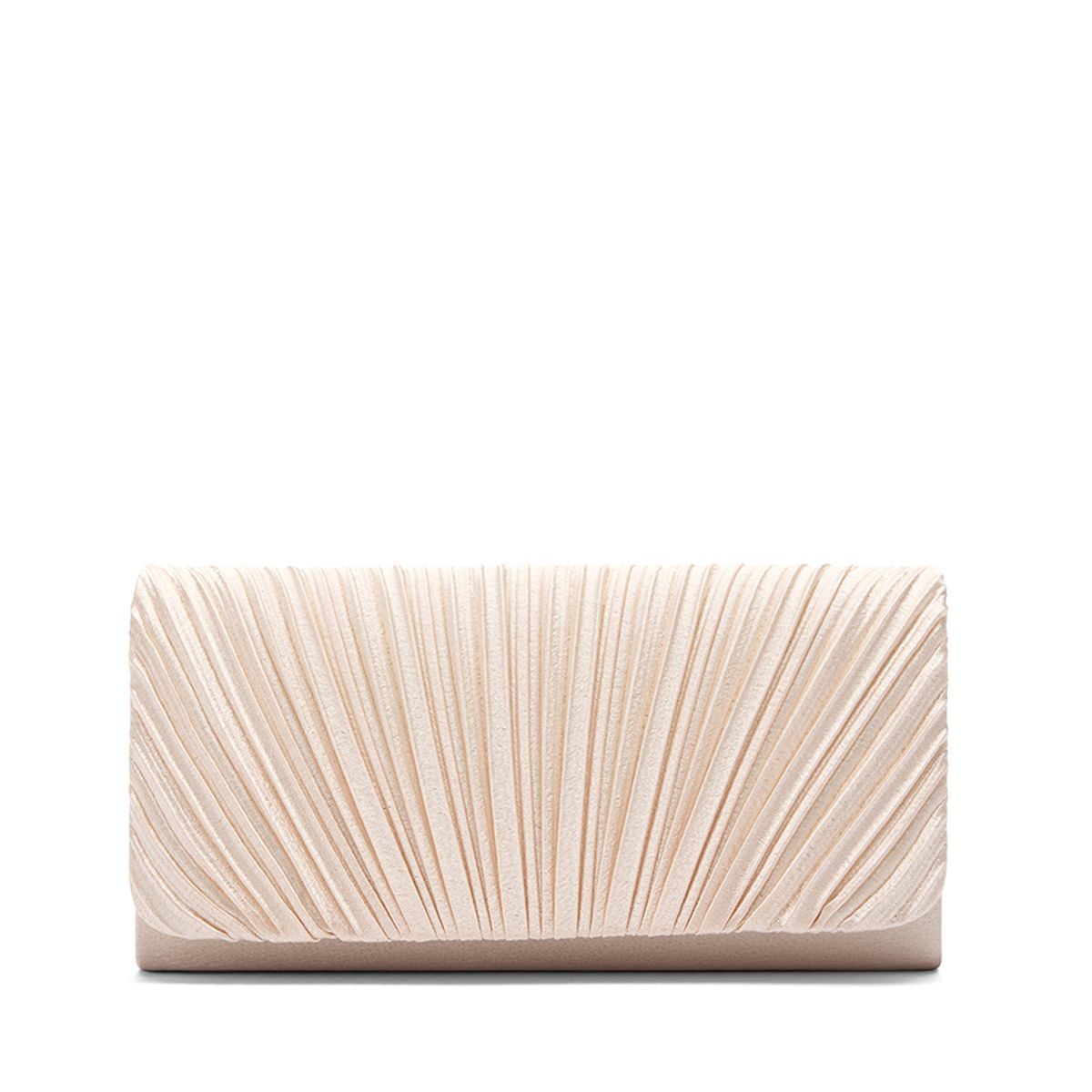 Manfield Beigefarbene Clutch