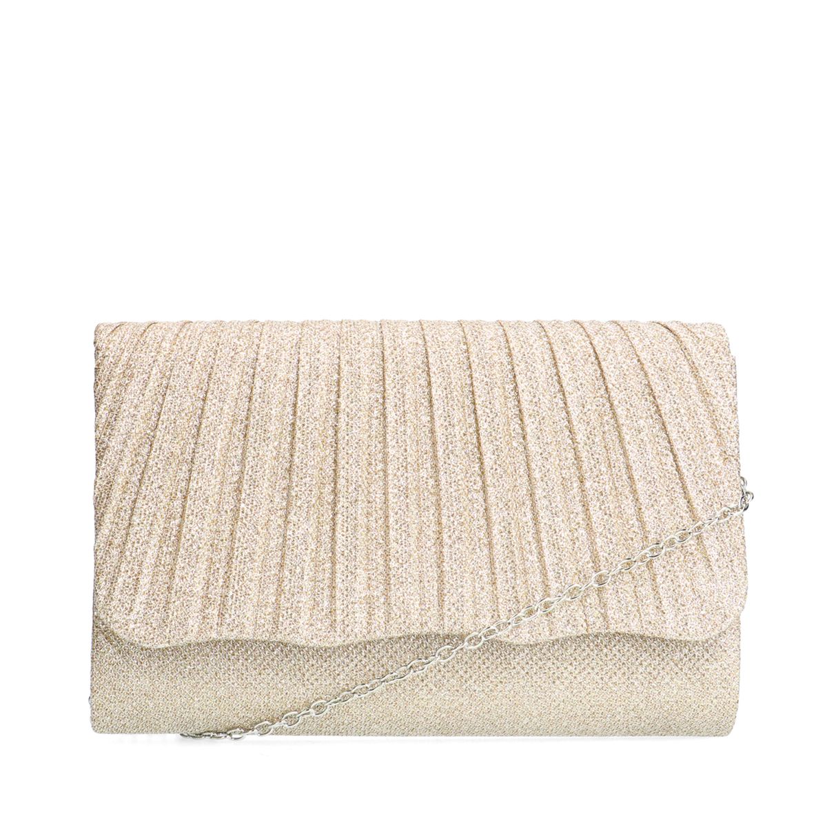 Goudkleurige clutch met glitters