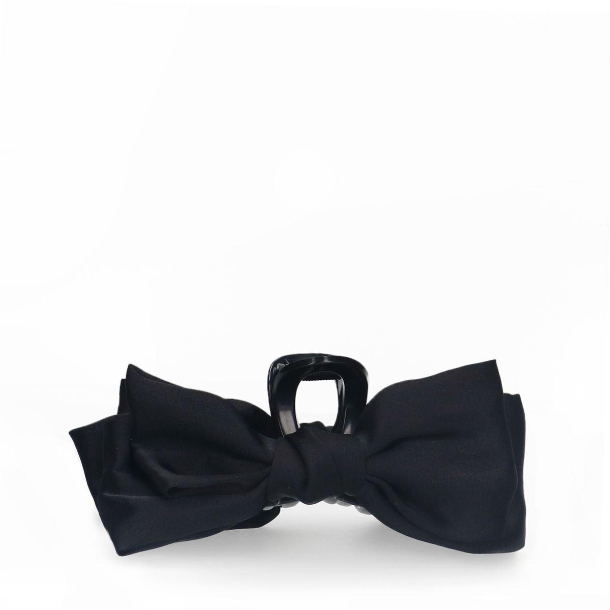 Zwarte haarklem met strik