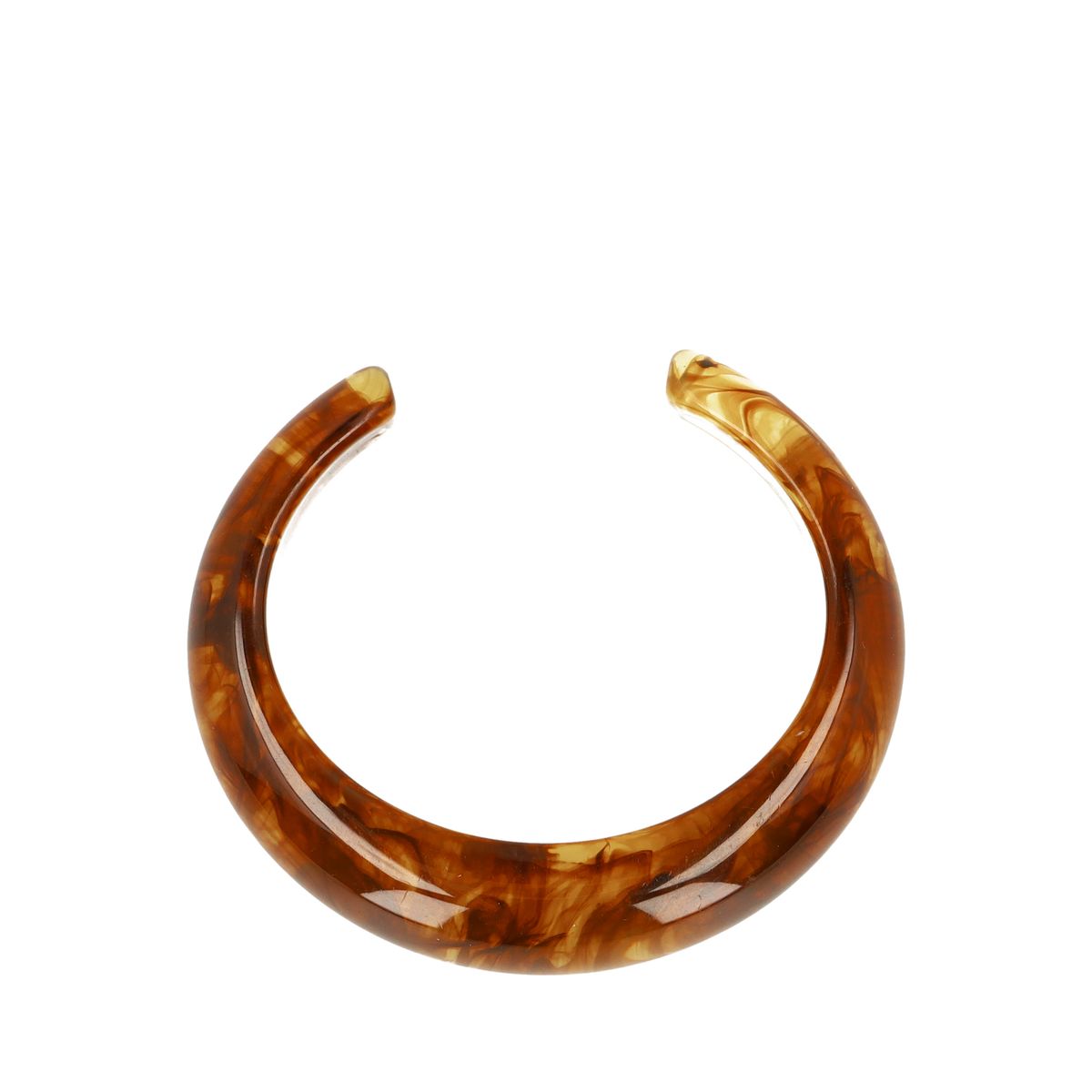 Bruine bangle armband
