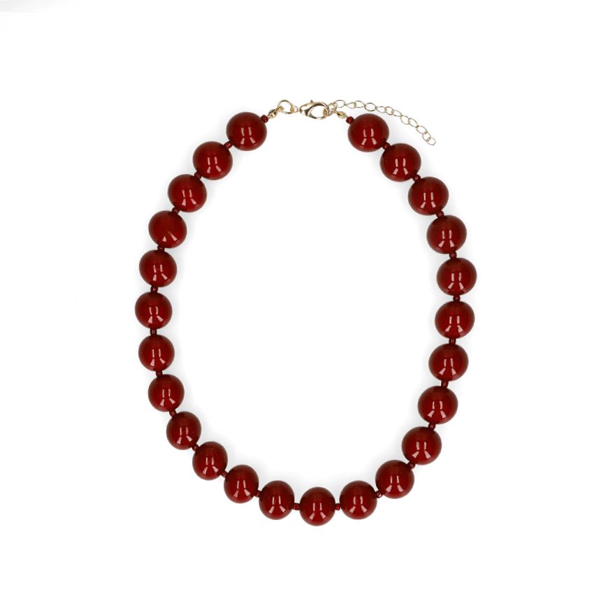 Bruine kralenketting