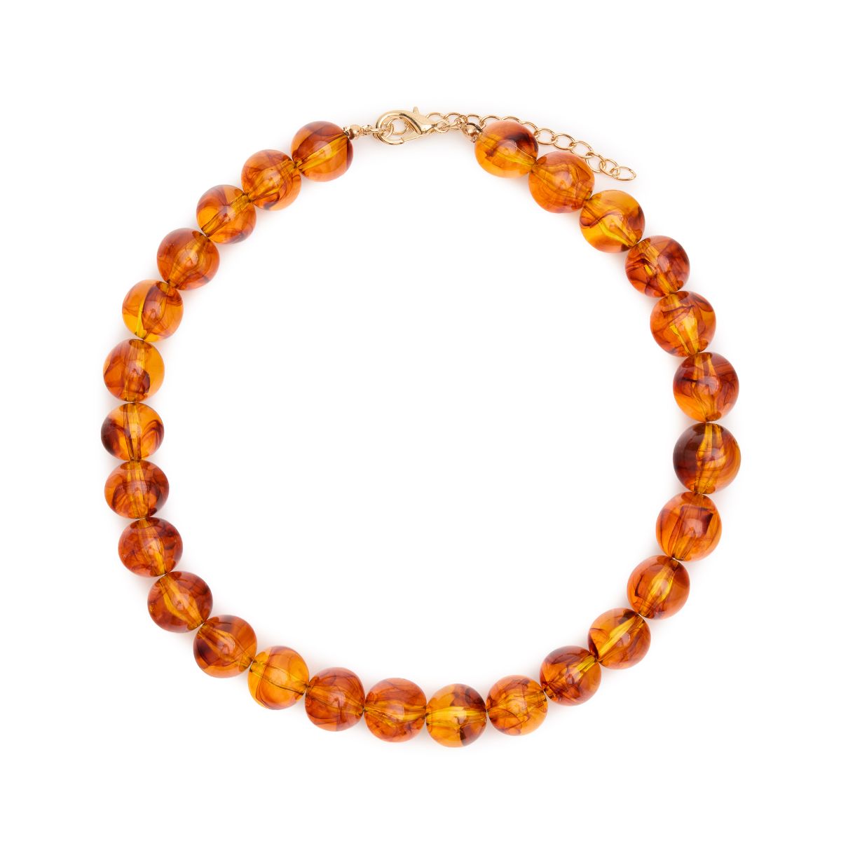 Lichtbruine parelketting
