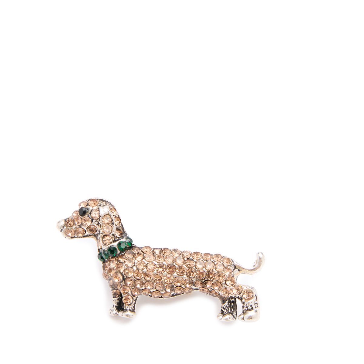 Bruine teckel broche