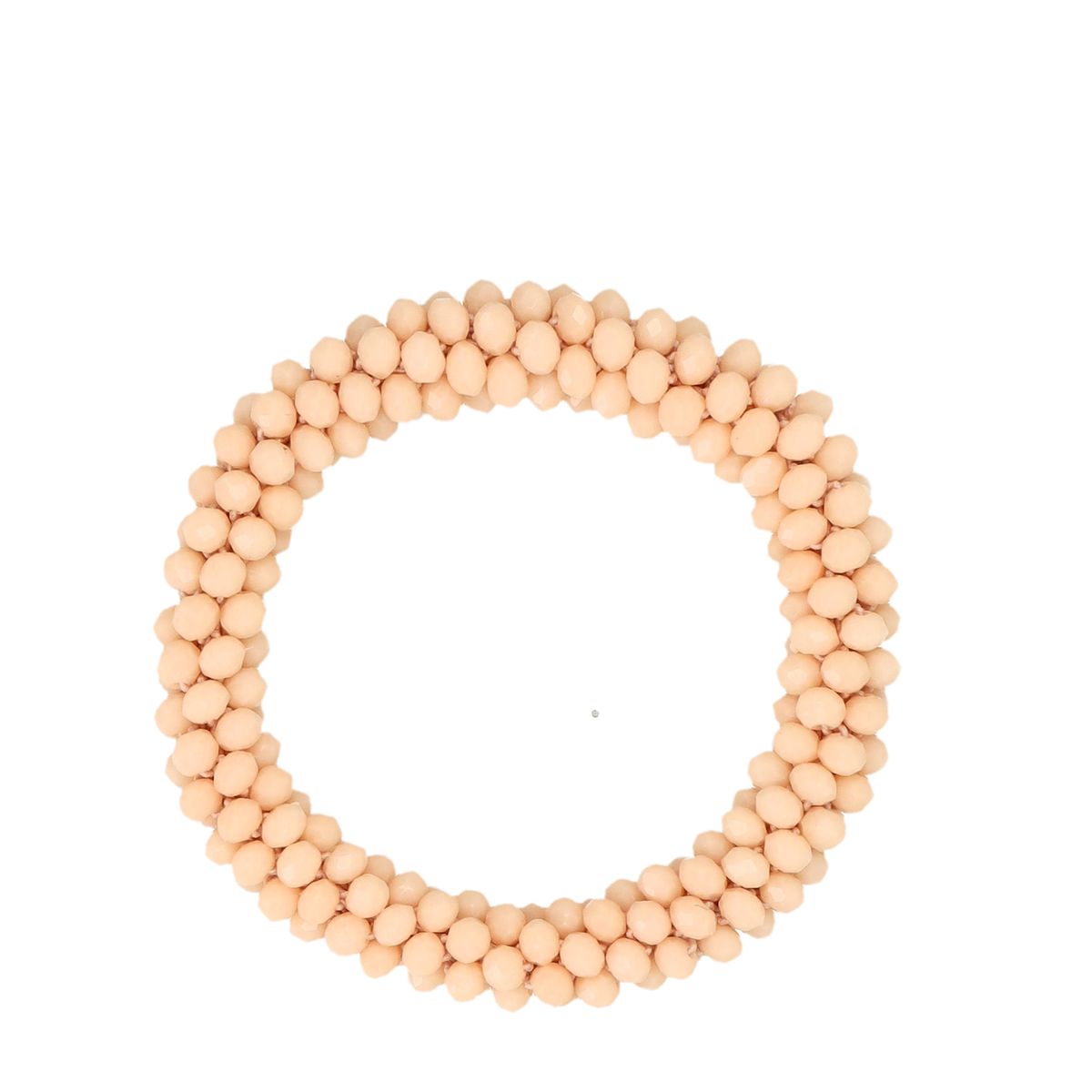 Beige roze kralen armband
