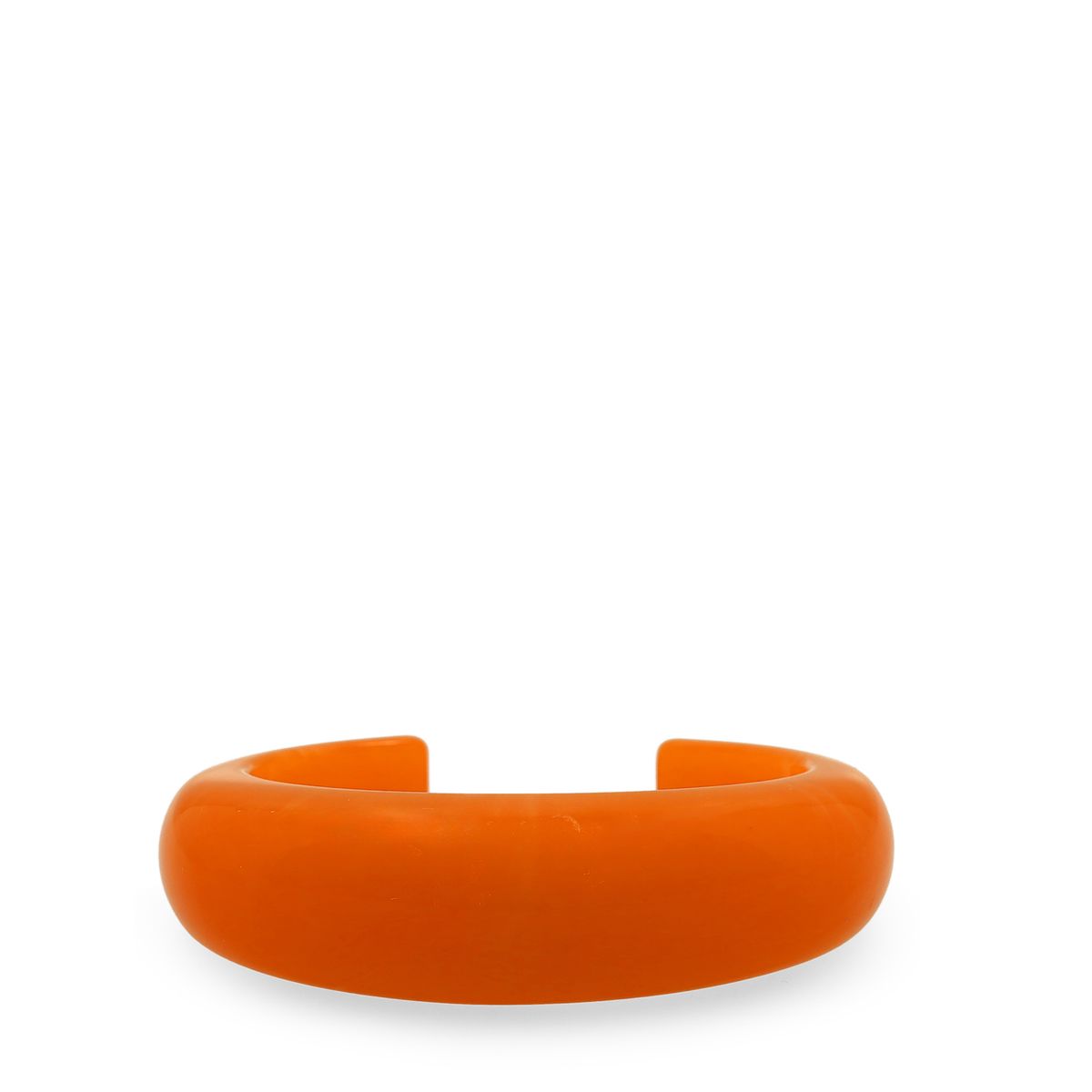 Koraalkleurige bangle armband